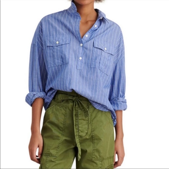 Alex Mill Tops - Alex Mill Stripe Oversize Popover Shirt